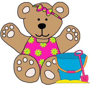 a cute summer bear 